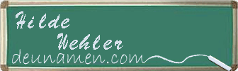 Hilde Wehler Visitenkarte